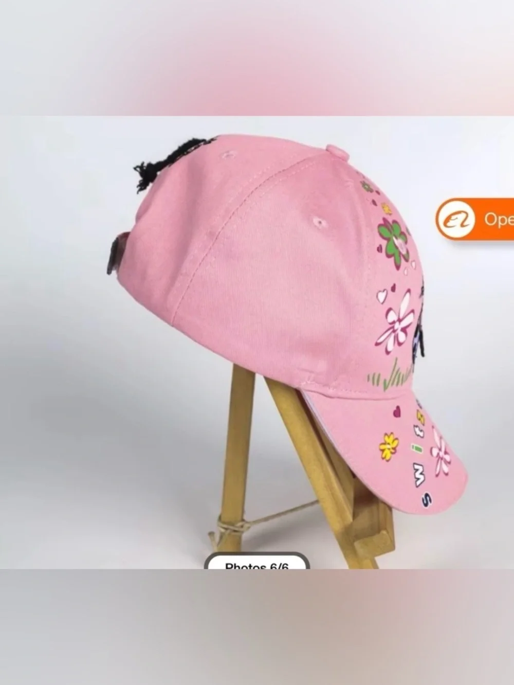 Swiss Made Pink Kids Cap with Cow Design New with Tags
